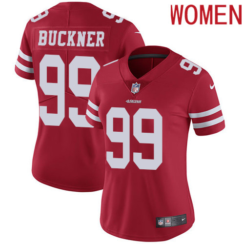 2019 Women San Francisco 49ers #99 Buckner red Nike Vapor Untouchable Limited NFL Jersey